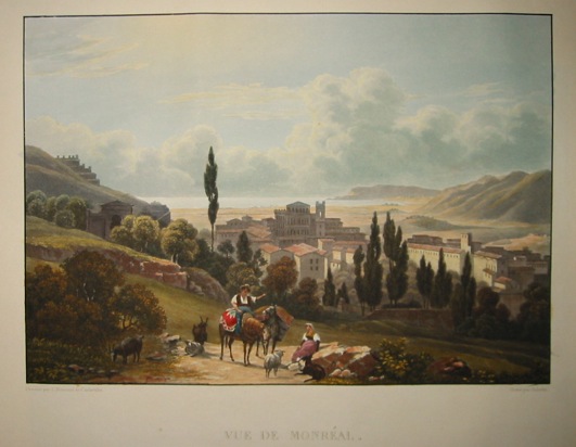  Vue de Monréal 1822-1826 Parigi